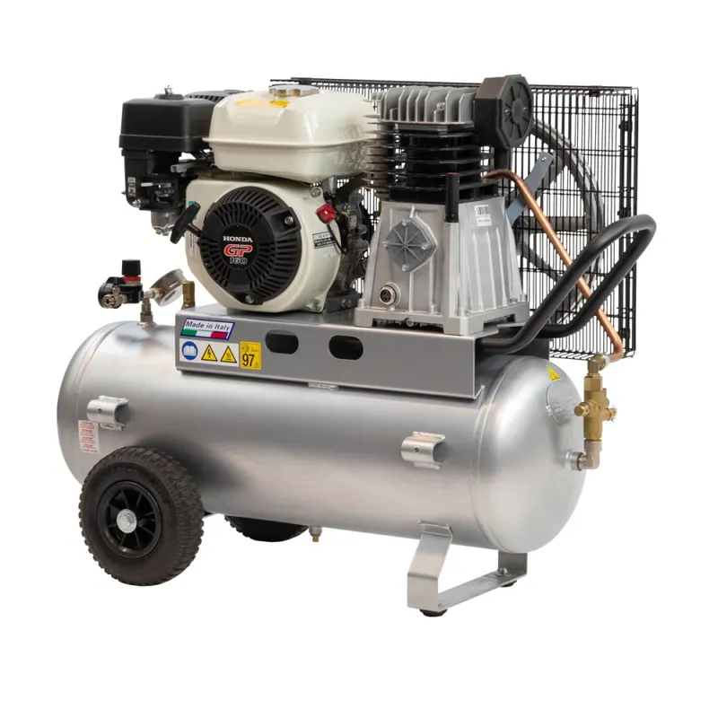 Compresor cu piston dublu BM 50/410 (Honda GP160) 10 bar 4,8 CP/3,6 kW 247 l/min 50 l 36761 Plată sigură