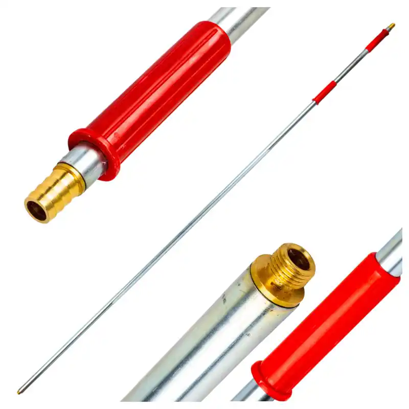 Coada metalică pentru perie de spălat 180 cm filet 1/4" pentru furtun 16 mm Ieftin