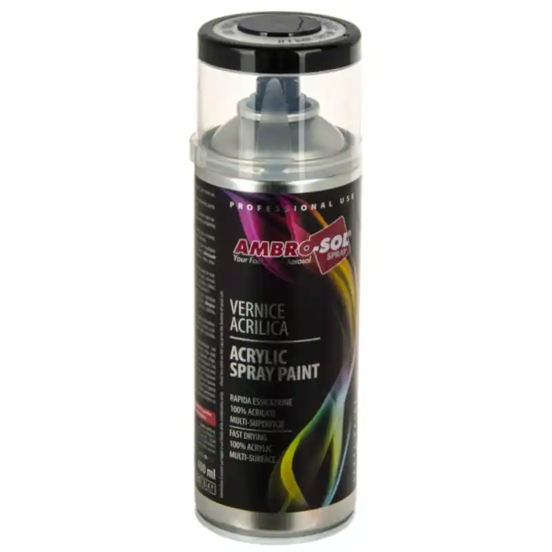 Vopsea spray acrilică RAL 9005 negru lucios 400ml Popular