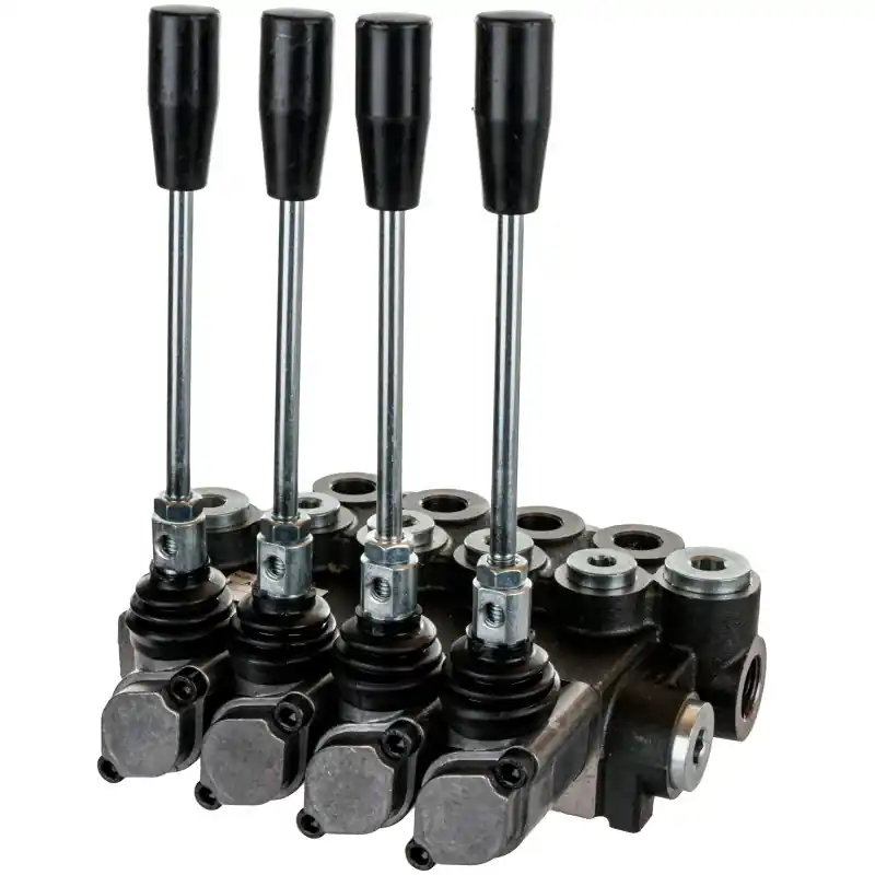 Distribuitor hidraulic 4 secțiuni 40 l/min 4 secțiuni cu cilindru plonjor Reducere