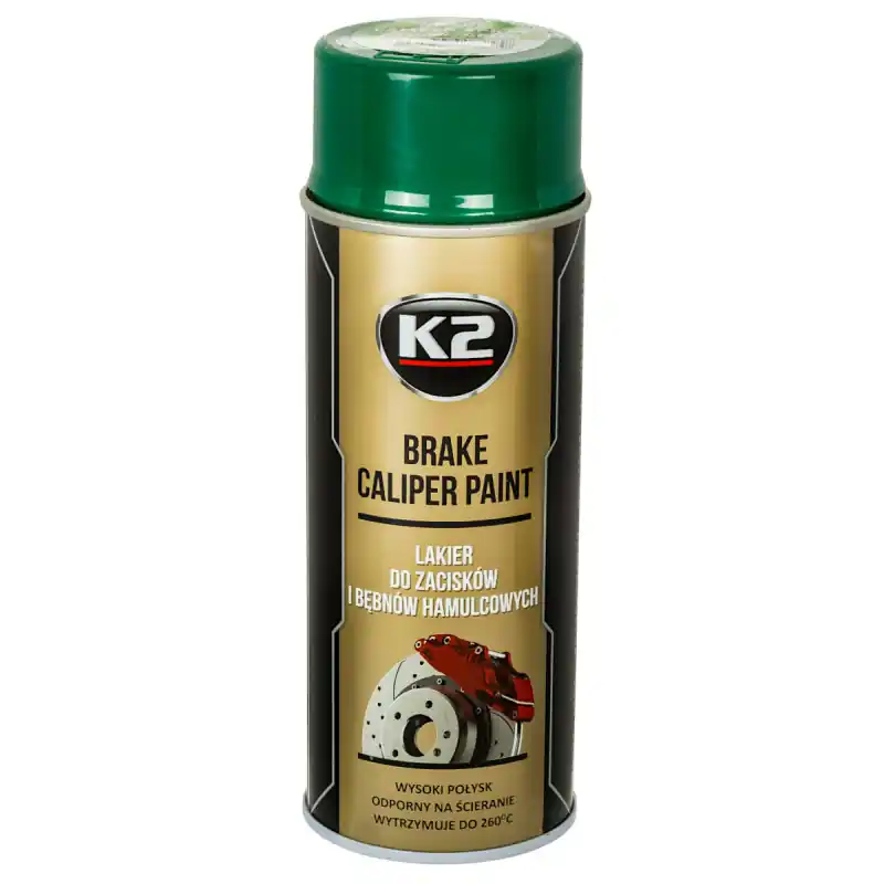 Preț promoțional Vopsea spray pentru etriere frână verde 400ml K2 BRAKE CALIPER PAINT