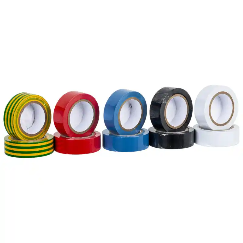 Promoție Bandă izolatoare 10m 19mm culori mix set 10 buc. Geko