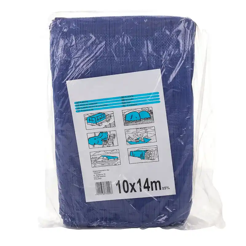 Prelată 10x14 m albastră Calitate înaltă