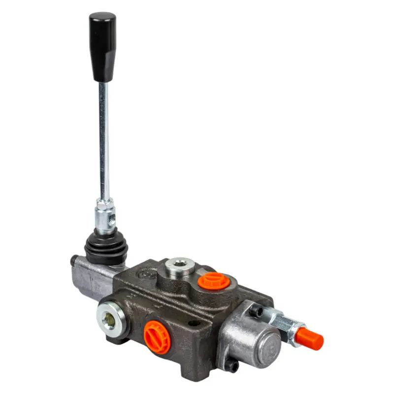 Lichidare de stoc Distribuitor hidraulic 1 secțiune 40 l/min pentru cilindri simplu efect J, comandă manetă Badestnost