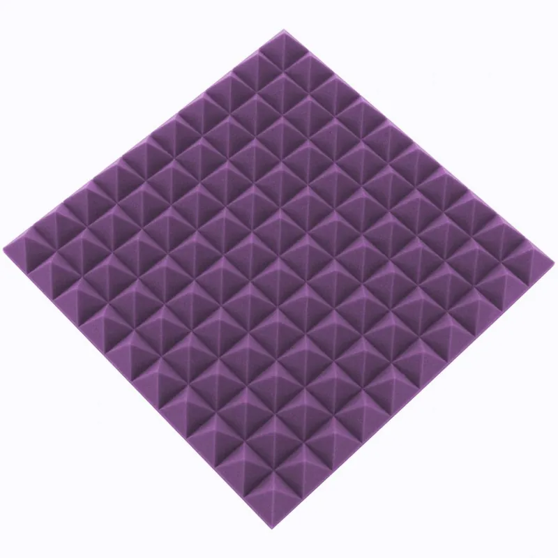 Reducere extra Panou acustic - piramidă 50x50x5cm violet