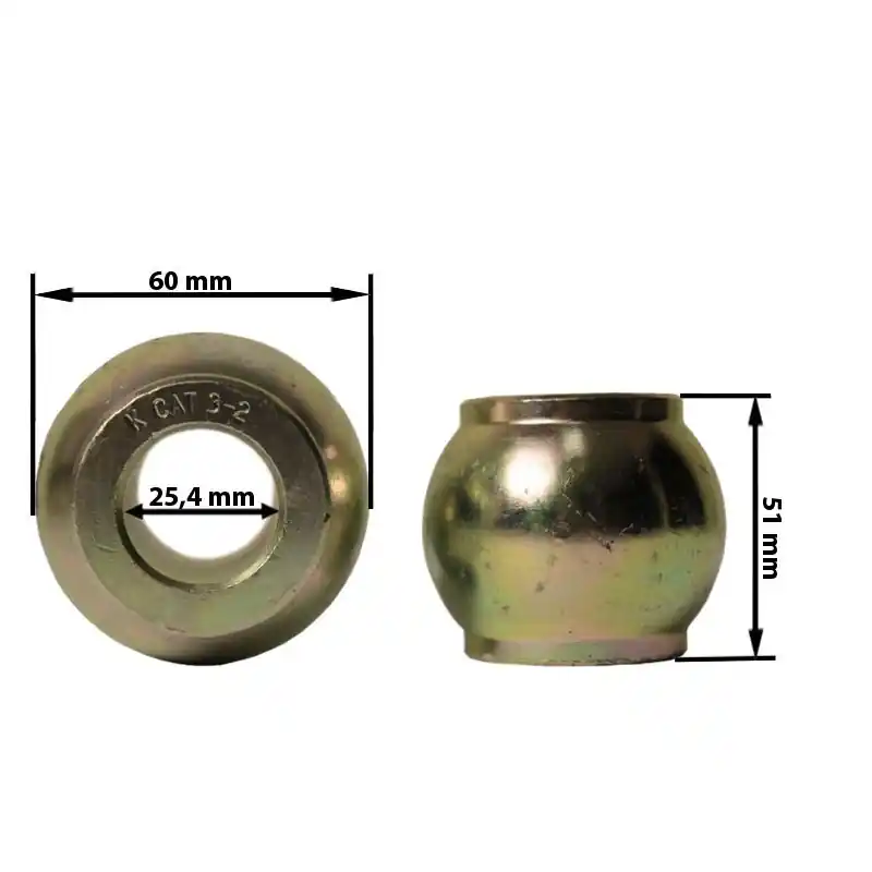 Bilă de cuplare centrală 60x25,4mm Cat.3-2 Livrare rapidă