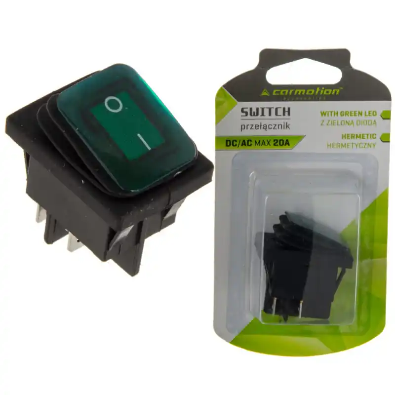 Popular Comutator Electric DC 12v 24v AC 125v 250v Verde