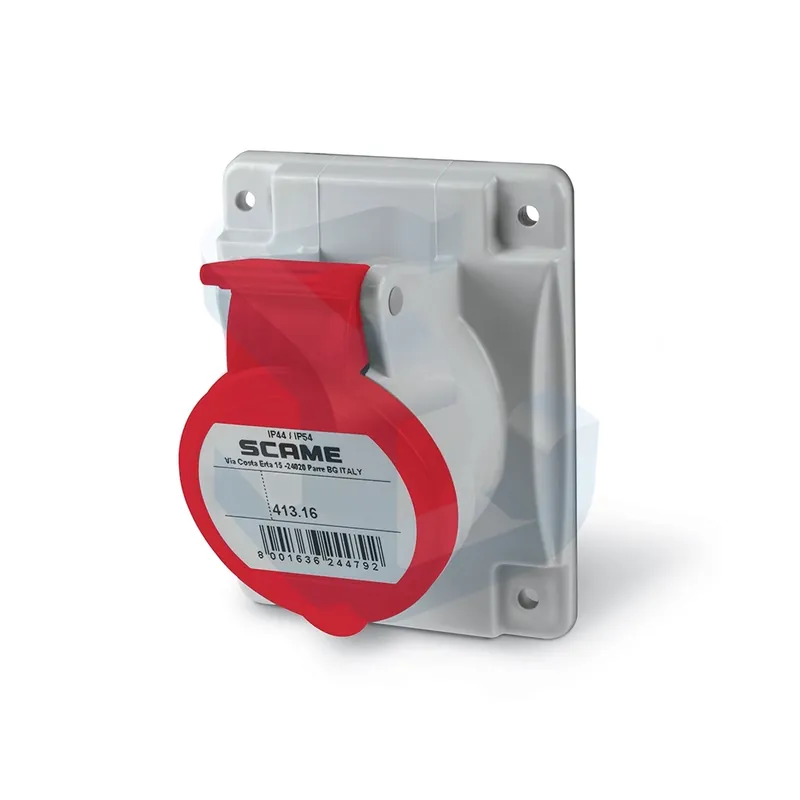 Ofertă limitată Priza trifazica Scame OPTIMA, 16 A, 3P+N+E, 346-415 V, IP44, montaj incastrat