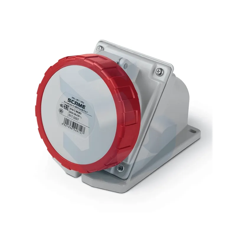 Cel mai vândut Priza trifazica Scame OPTIMA, 32 A, 3P+N+E, 346-415 V, IP67, montaj aplicat