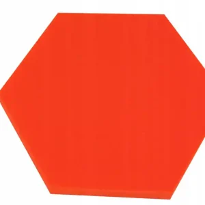 Retur gratuit Panou acustic hexagonal 50x50cm, grosime 5cm, roșu