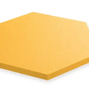 Ultima șansă Panou acustic hexagonal 50x50cm, grosime 3cm, galben