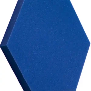 Preț redus Panou acustic hexagonal 50x50cm, grosime 5cm, albastru