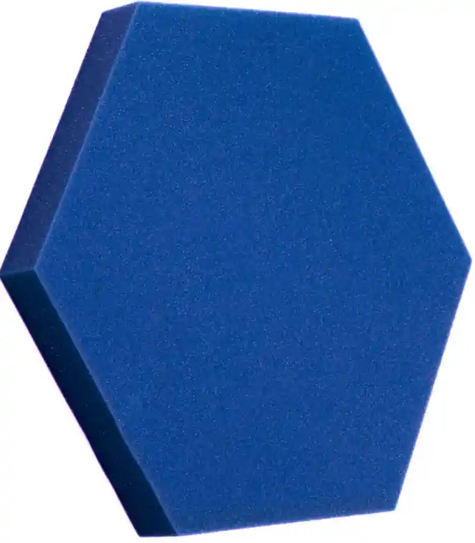 Preț redus Panou acustic hexagonal 50x50cm, grosime 5cm, albastru