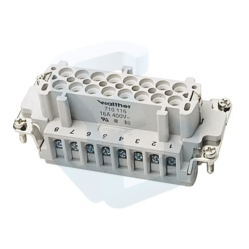 Lichidare de stoc Insertie priza Walther, tip B, 16p+PE, 16 A