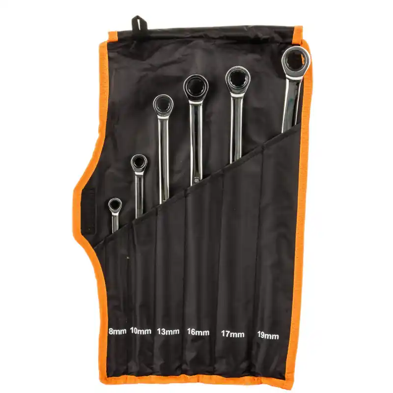 Set chei inelare cu clichet lungi 8–19 mm 6 buc. Preferatul clienților