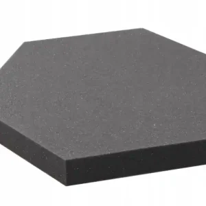 Comandă acum Panou acustic hexagonal 50x50cm, grosime 5cm, gri închis