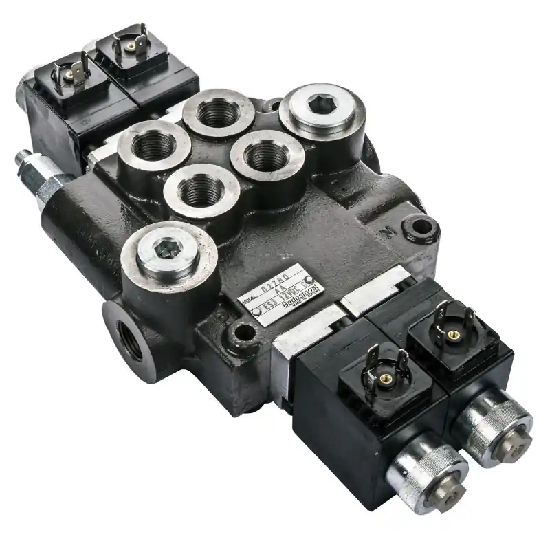 Ofertă specială Distribuitor hidraulic 2 secțiuni comandă electrică 80 l/min 12V Badestnost