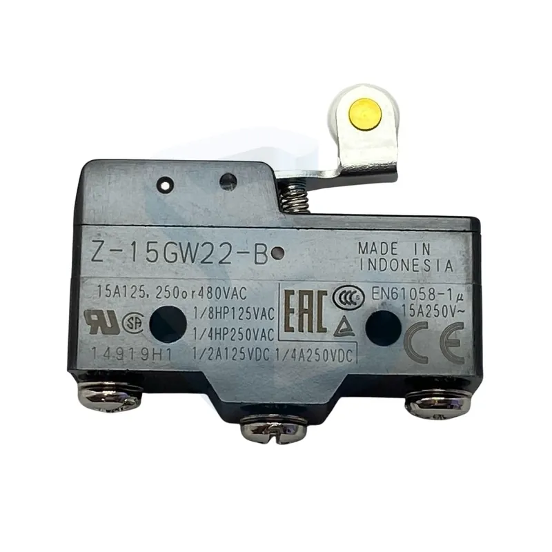 Discount Microlimitator cu tija scurta cu rola, contact SPDT, snap action