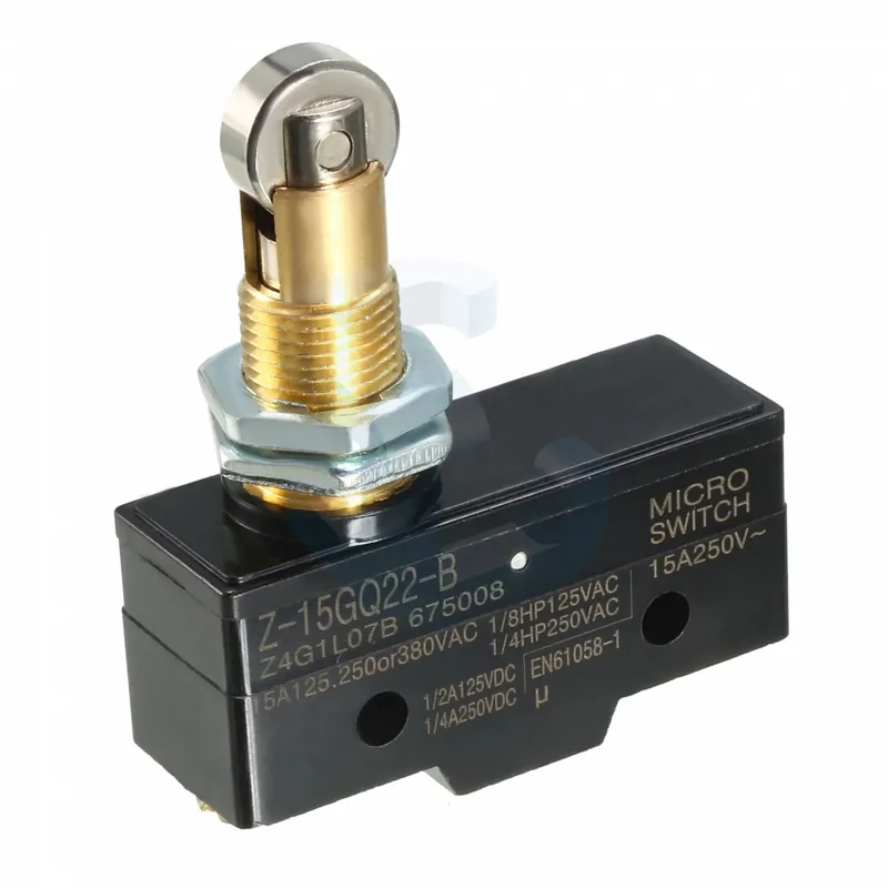 Microlimitator cu tachet filetat cu rola, contact SPDT, snap action Bestseller