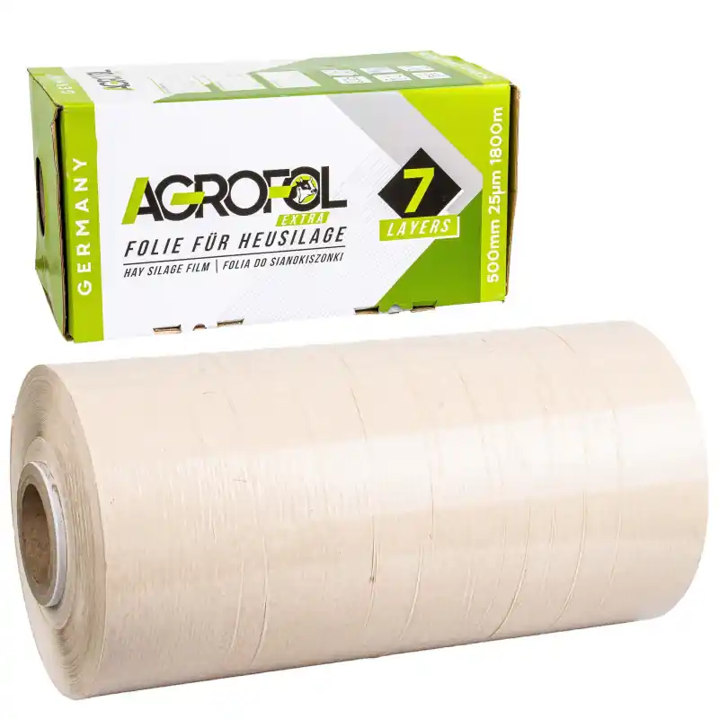 Folie pentru siloz 500 mm 1800 m albă Agrofol (Germania) Reducere extra