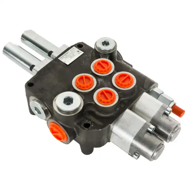 Plată sigură Distribuitor hidraulic 2 secțiuni cu secțiuni flotante, comandă pe cabluri 80 l/min Badestnost