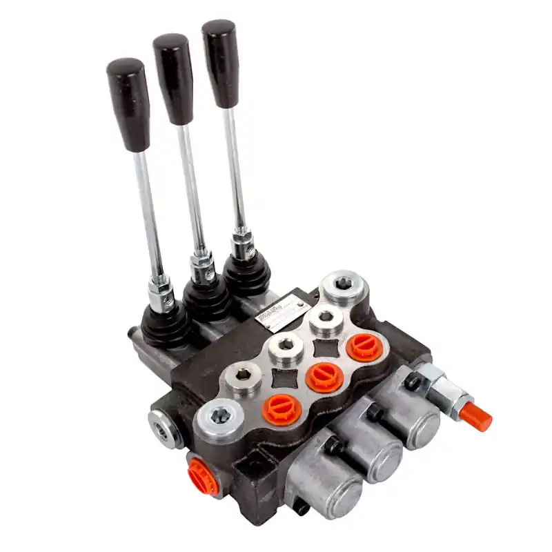 Distribuitor hidraulic 3 secțiuni 40 l/min 3 secțiuni simplu efect (JJJ) Badestnost Bestseller