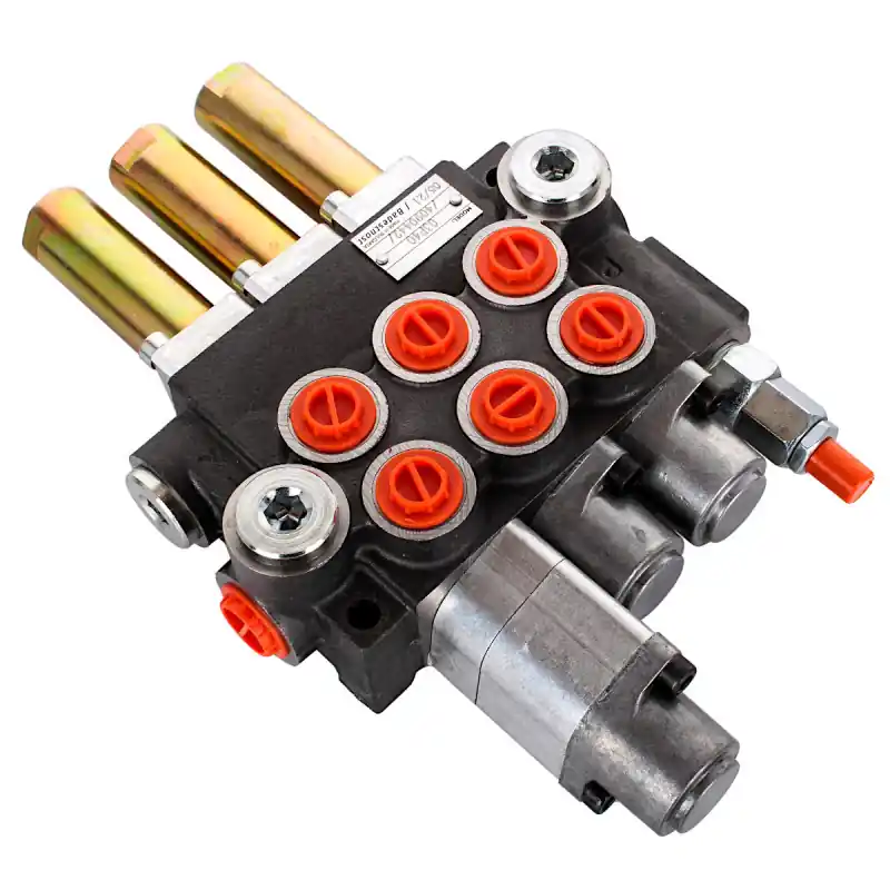 Comandă acum Distribuitor hidraulic 3 secțiuni 40 l/min pe cabluri dublu efect + blocare + flotantă DZP Badestnost