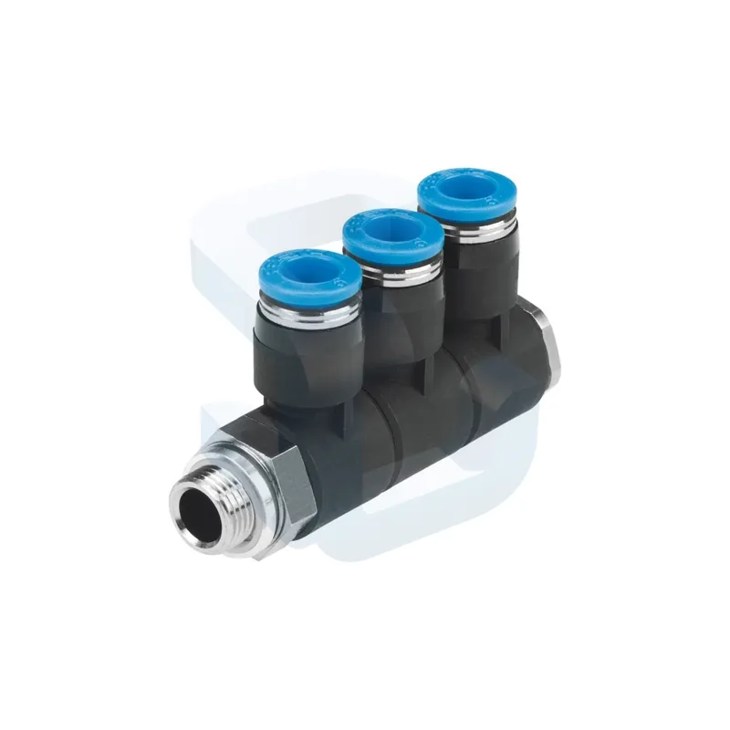 Chilipir Ramificator multiplu, filet exterior G1/2, pentru furtun Ø 12 mm