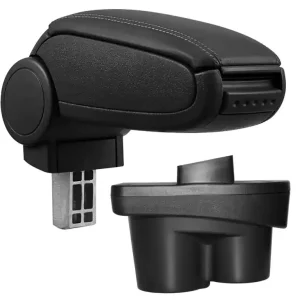 Cotieră Opel CORSA E, negru, piele ecologică Livrare rapidă