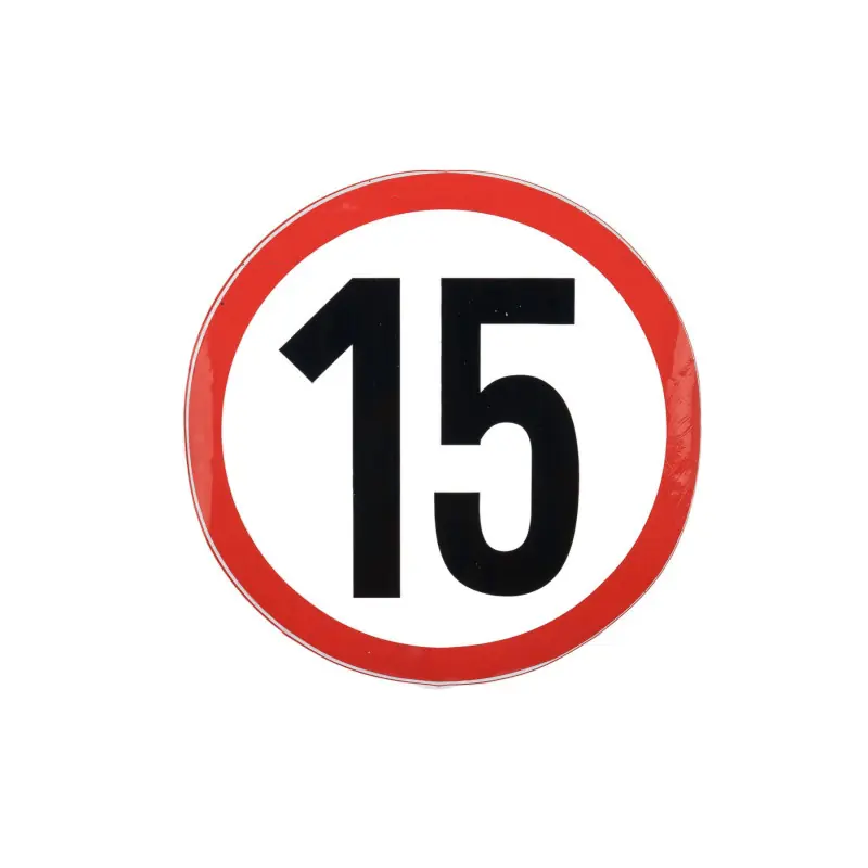 Noutate Autocolant pentru limita de viteză 15