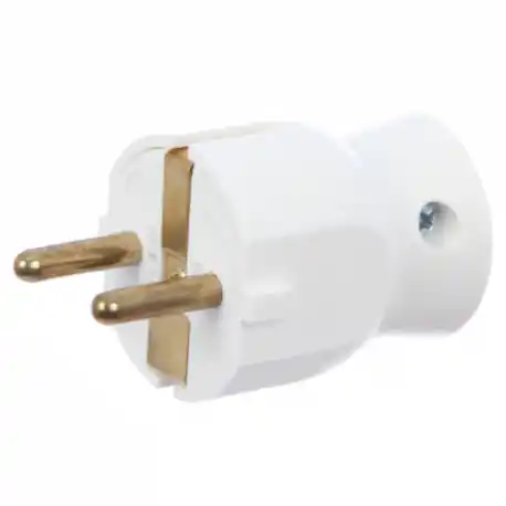 FISA CU IESIRE LATERALA ALBA CONTACT PROTECTIE 16 A 50316 Ofertă specială