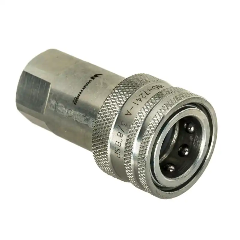 Preț redus Conector cupla hidraulic cuplaj rapid 3/8" Bsp filet mamă Iso 7241-A Waryński