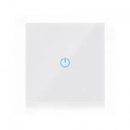 Super ofertă INTRERUPATOR SIMPLU DIN STICLA CU TOUCH ALB