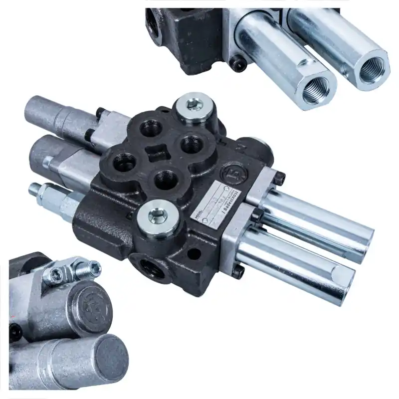 Distribuitor hidraulic 40 l/min 2 secțiuni pe cabluri, 1 secțiune cu blocare Badestnost Reducere de preț