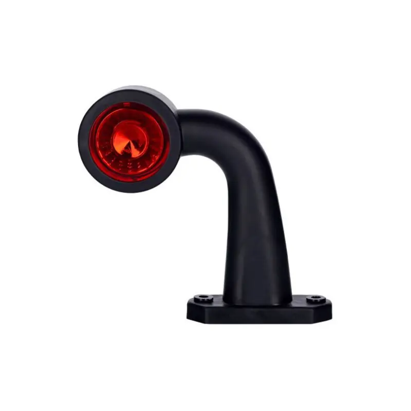 Preț redus Lampă gabarit dreapta 2 Led 12v 24v Alb-rosu Pe un brat rupt Horpol