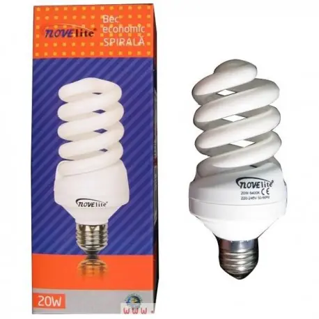 BEC ECONOMIC SPIRALA ELBI NOVELITE E27 - 20W Reducere specială
