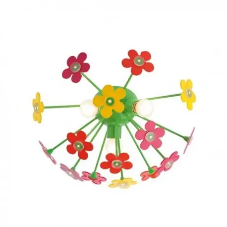 Premium APLICA FLOWERS PL 3X28W E14+LED 15X0.06W+TELECOMANDA 04-350