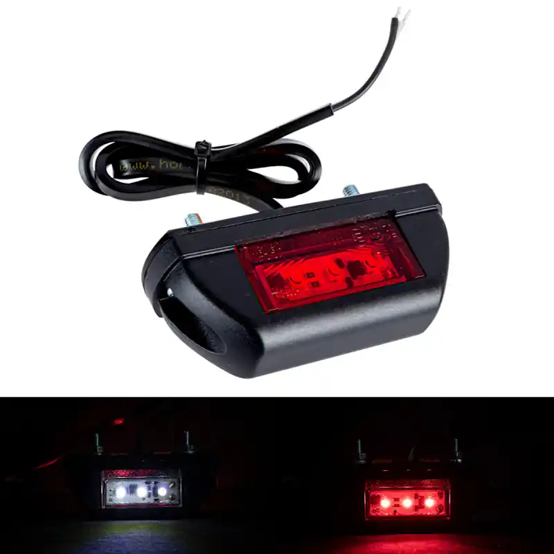 Lampă gabaritfata 3 led 12v 24v alb-rosu Horpol Cel mai bun preț