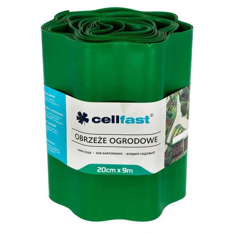 BORDURĂ DE GRĂDINĂ 20cm 9m VERDE Lichidare de stoc