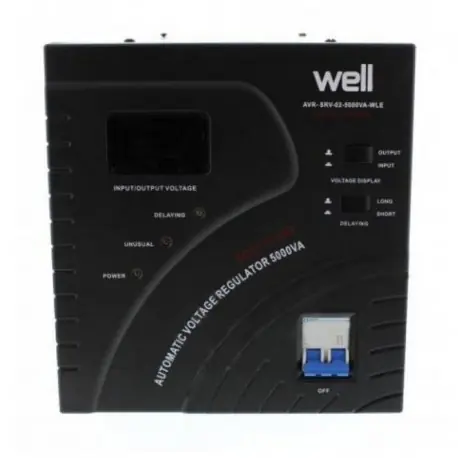 Transport gratuit REGULATOR AUTOMAT DE TENSIUNE WELL - 5000 VA