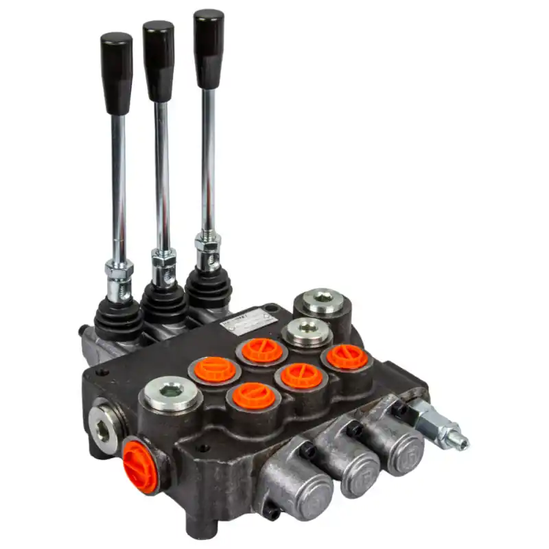 Distribuitor hidraulic 80 l/min 3 secțiuni JDD Badestnost Cel mai vândut