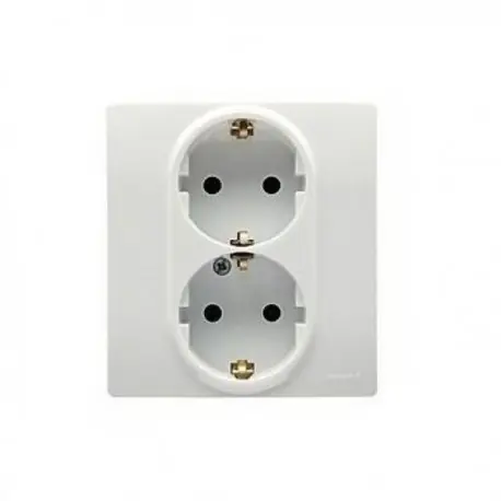 PRIZA SCHUKO 2 X 2 P + T ALBA 664544 Transport gratuit