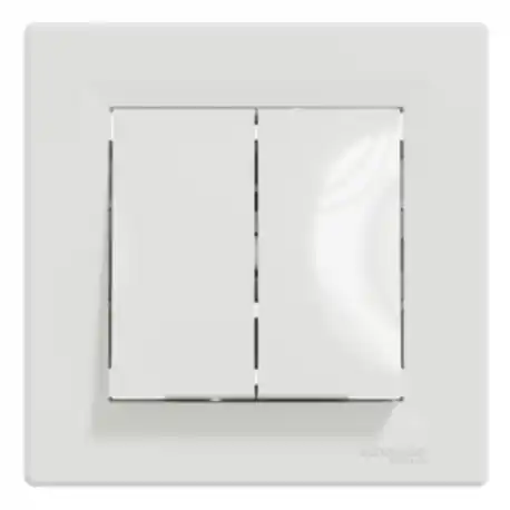 INTRERUPATOR DUBLU 10 A FARA SURUB ALB SCHNEIDER ASFORA EPH0300121 Ofertă