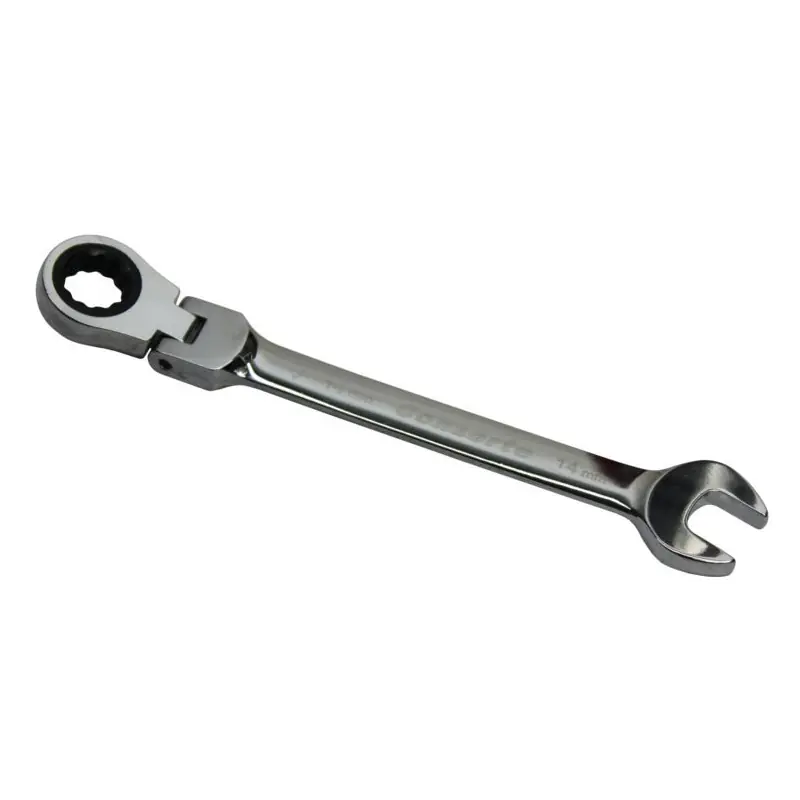 Plată sigură Cheie combinată cu clichet 14 mm cu articulație