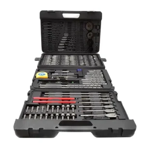 Popular Set burghie și biți pentru lemn, metal și beton G38113 217buc PROFI