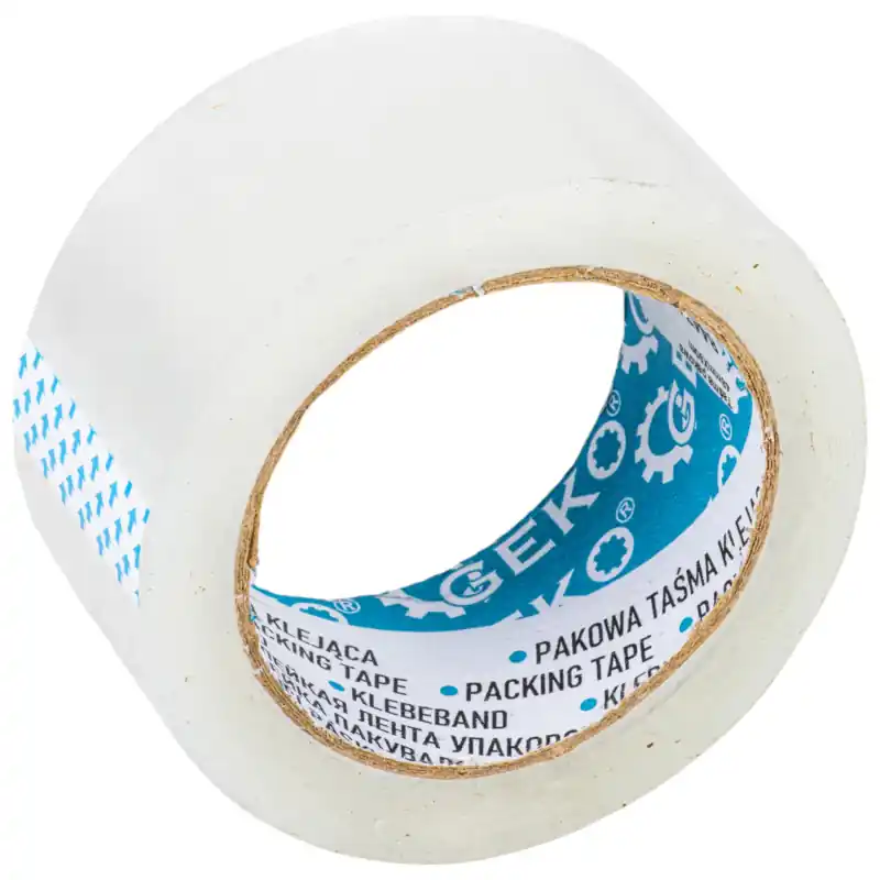 Bandă de ambalare transparentă 48mmx90m GEKO Disponibil imediat