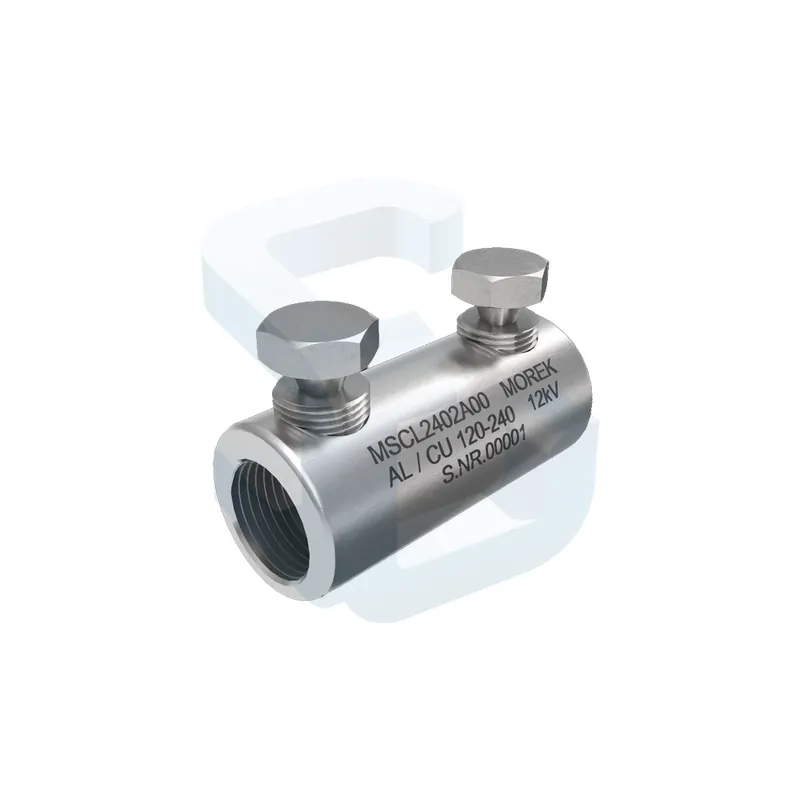Conector cablu MSCL240 Morek, Al/Cu, 120-240 mm2, 12kV, 2x surub aluminiu Expediere rapidă