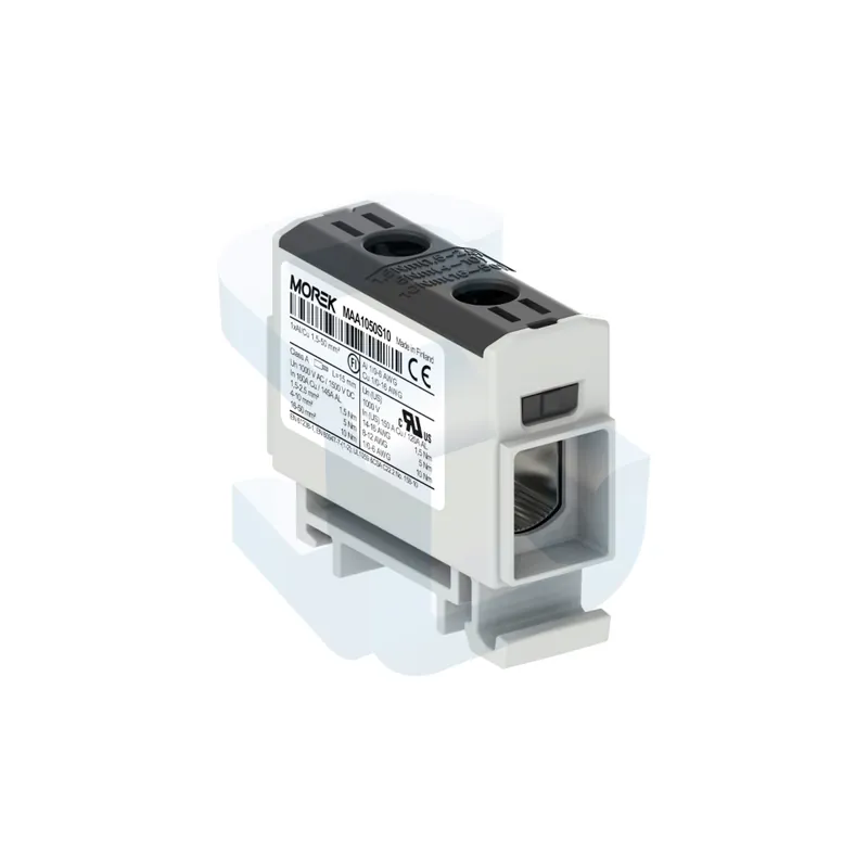 Clema de derivatie OTL50 Morek, 1P, 50 mm2, neagra Cel mai bun preț