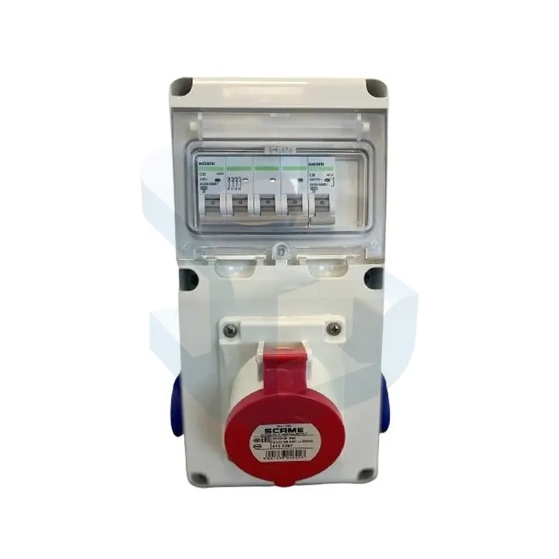 Cumpără acum Tablou organizare santier Scame, cablat, E1, IP44, 6 module, 1 priza trifazata 32 A, 2 prize Schuko 16 A, montaj aplicat