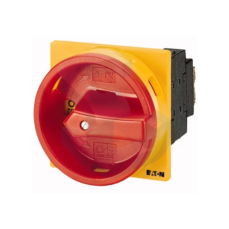 Lichidare de stoc Intrerupator de sarcina trifazat, 32 A, rosu/galben, lacatuibil, montaj pe usa, 1NO+1NC
